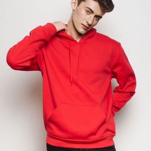 Plain clearance red hoodie